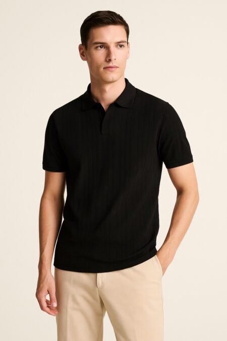 Designer Knitted Polo T-Shirt