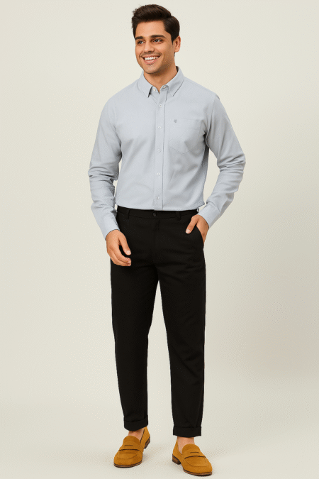 Plain Cotton Oxford Shirt