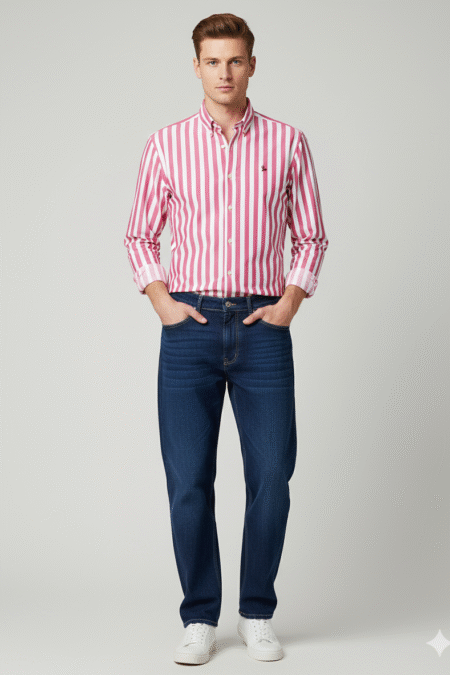Straight Fit Denim Jeans