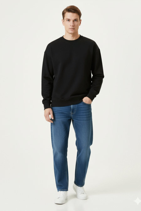 Straight Fit Denim Jeans