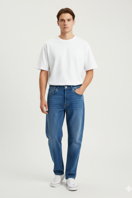 Straight Fit Denim Jeans
