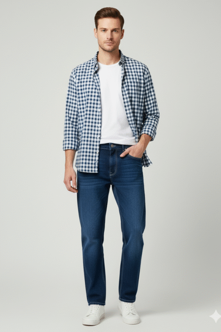 Straight Fit Denim Jeans