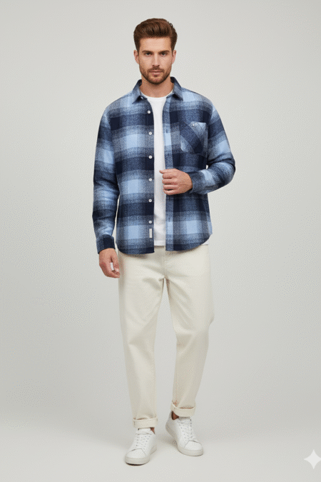 Brushed Checks Shirt
