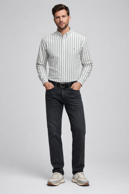 Men’s Premium Oxford Striped Shirt