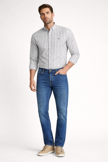 Men’s Premium Oxford Striped Shirt
