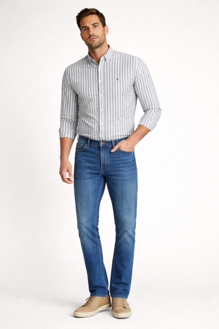 Men’s Premium Oxford Striped Shirt