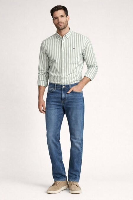 Men’s Premium Oxford Striped Shirt