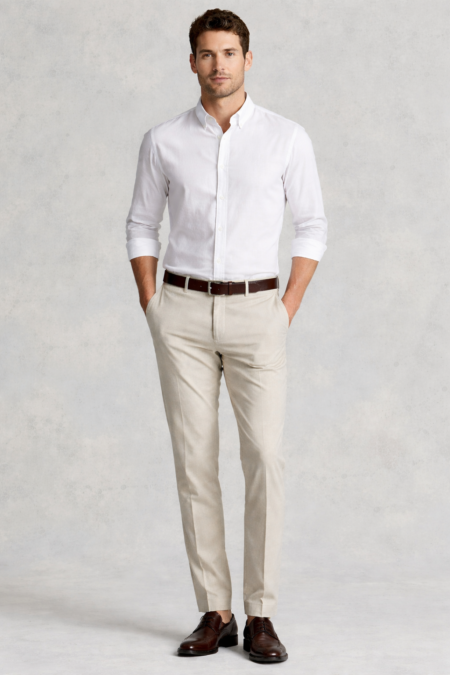 Cotton Linen White Shirt